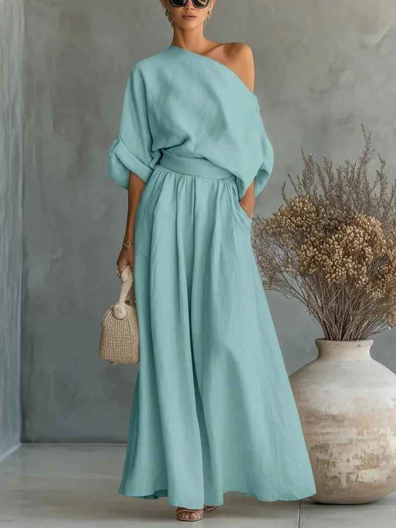 Lisa Off-Shoulder Set — styled view