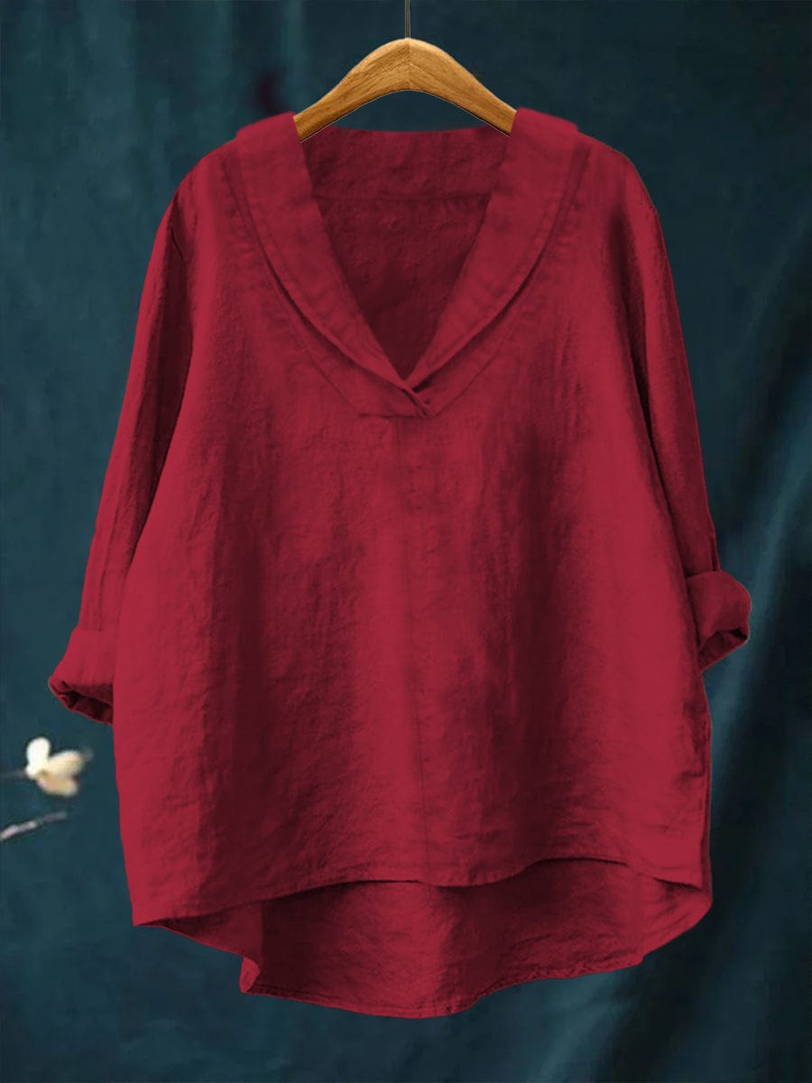 Samantha Colourful Summer Blouse — back view
