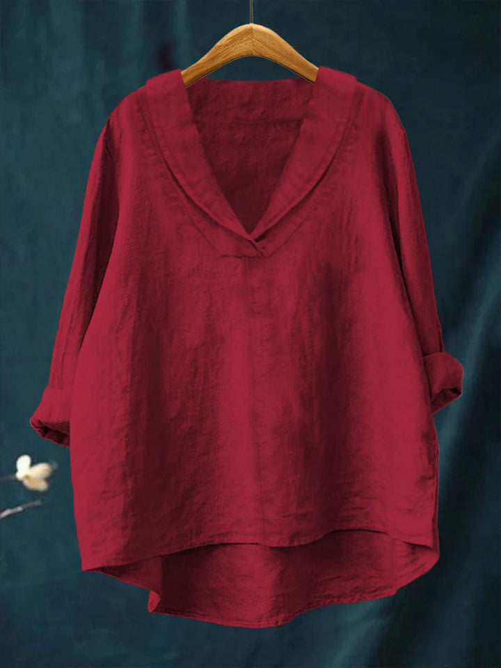 Samantha Colourful Summer Blouse — back view