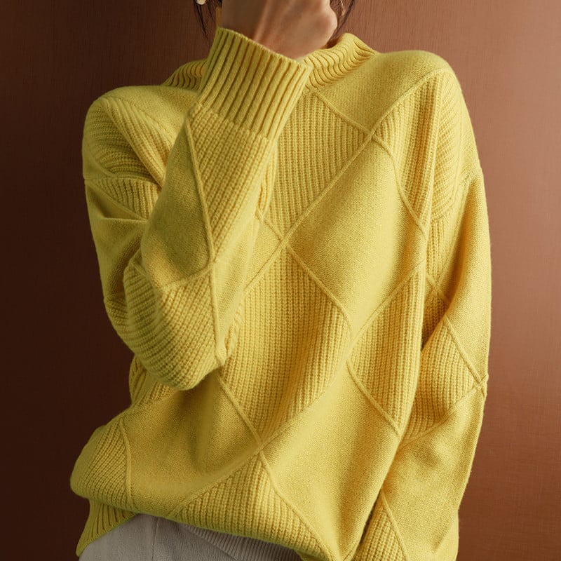 Zoe Comfortable Soft Turtleneck Sweater — alternate view