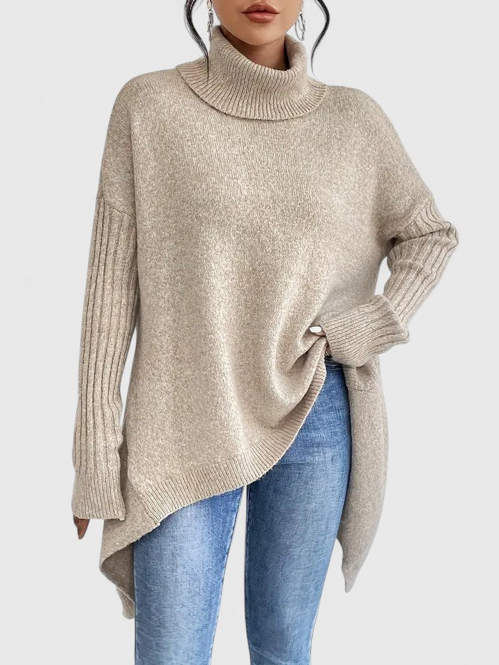 Keiralyss | Women's Oversized Wool Turtleneck Sweater