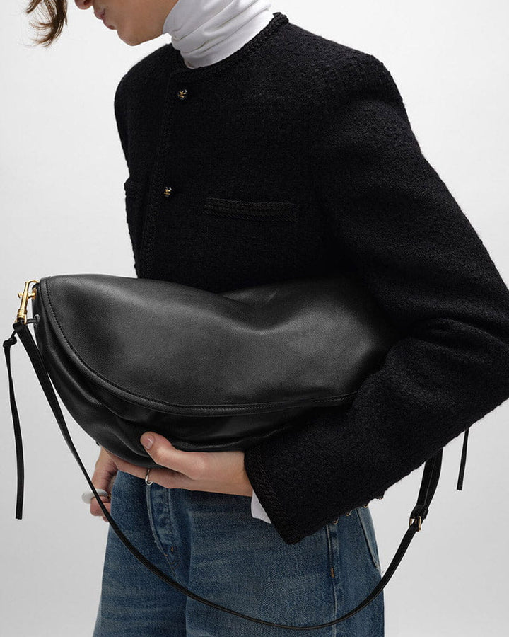 Women’s Airport Travel Halfmoon Flap Shoulder Bag