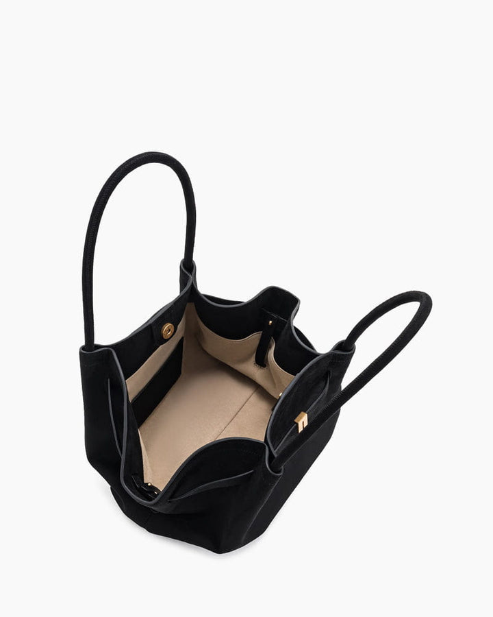 Women's Boutique Shopping Elegant Hexagonal Suede Bag
