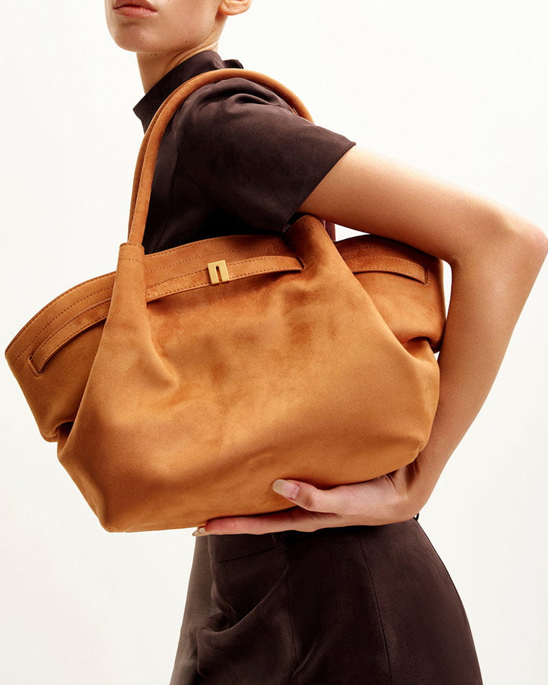 Women's Boutique Shopping Elegant Hexagonal Suede Bag
