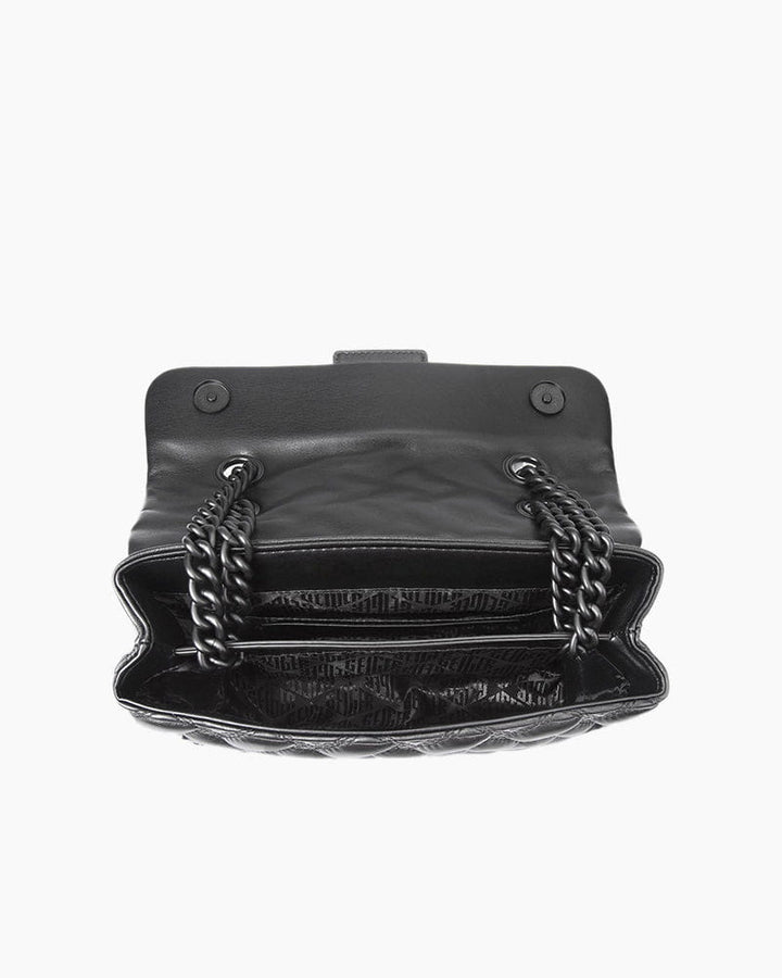 Women's Evening Gala Black Crystal Embellished Bag