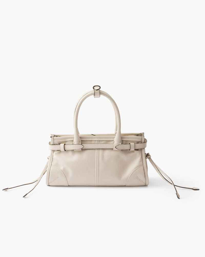 Women's Airport Look Elegant Buckle Leather Tote