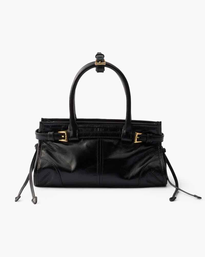 Women's Airport Look Elegant Buckle Leather Tote
