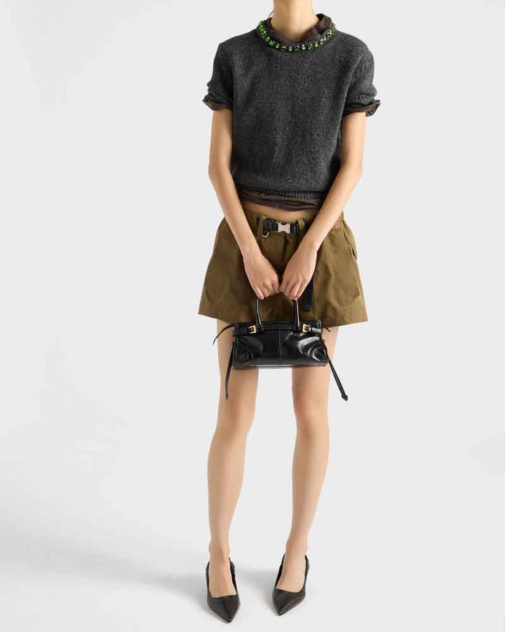 Women's Airport Look Elegant Buckle Leather Tote