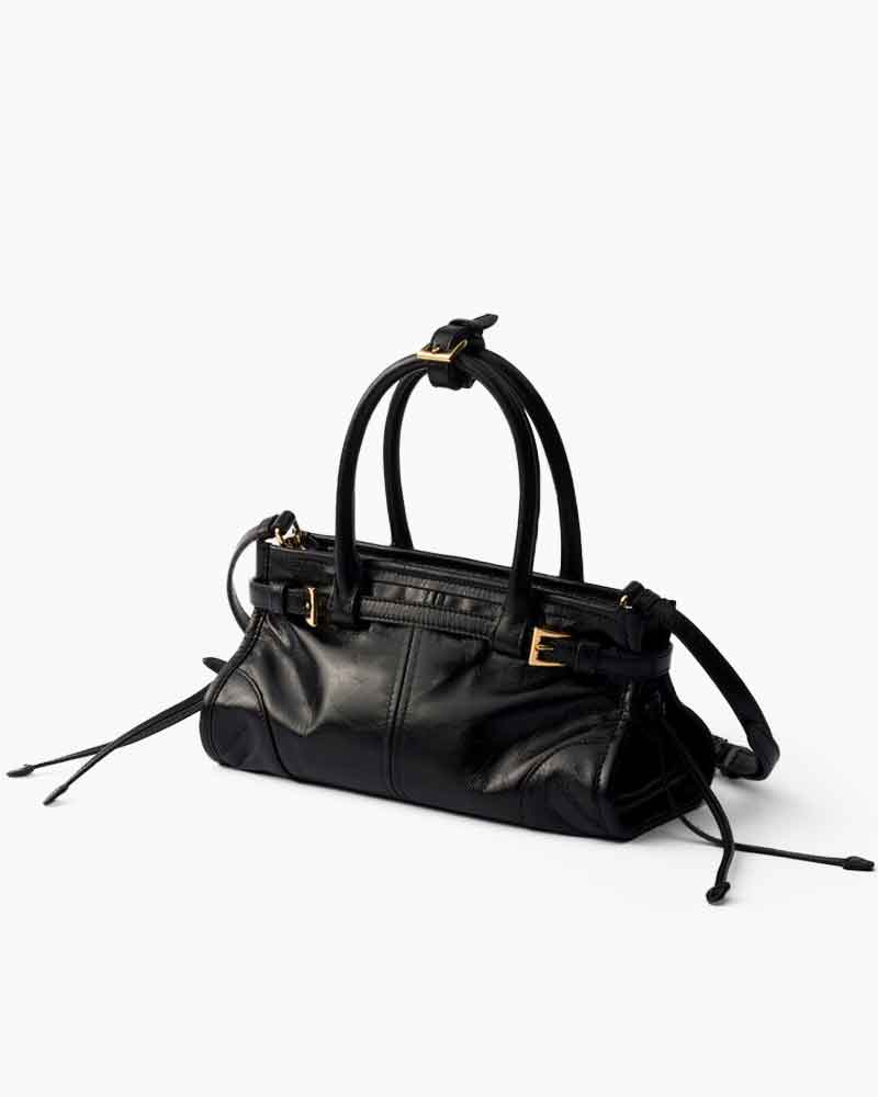 Women's Airport Look Elegant Buckle Leather Tote