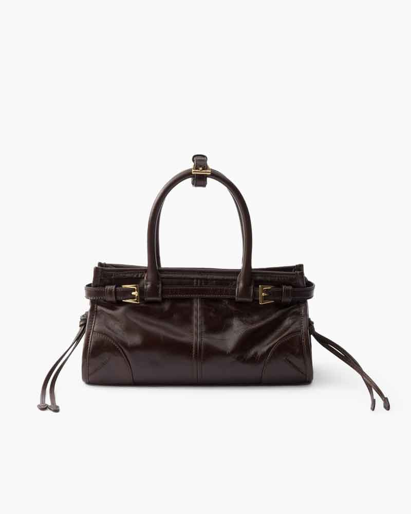 Women's Airport Look Elegant Buckle Leather Tote