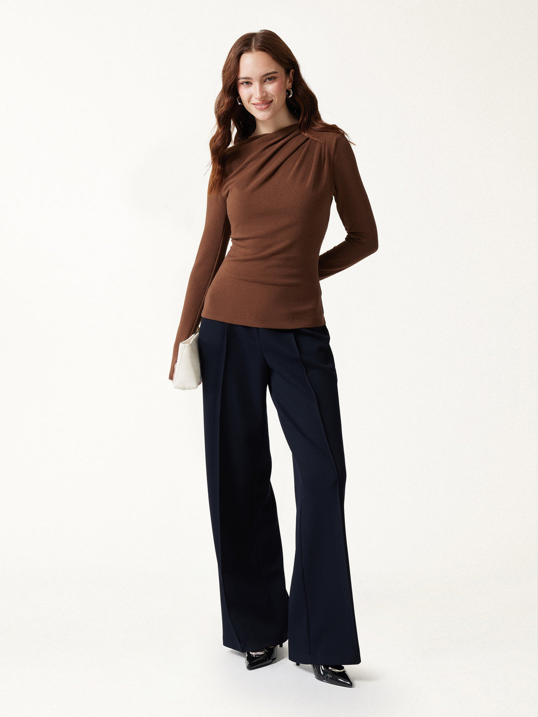 ProWarm Boatneck Shoulder-Tuck Built-In Bra Top 2.0