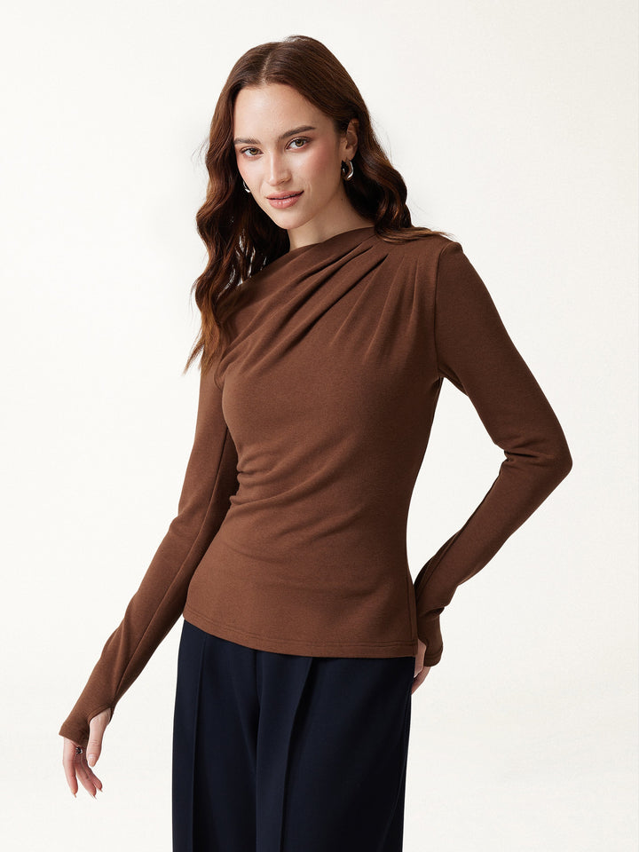 ProWarm Boatneck Shoulder-Tuck Built-In Bra Top 2.0
