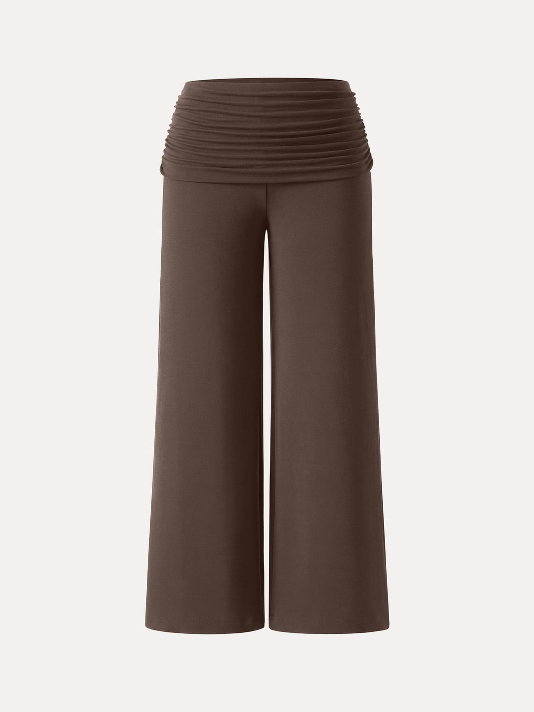 Non-Itchy Wool Blend Drapey Wide Leg Pull-on Pants with Pockets