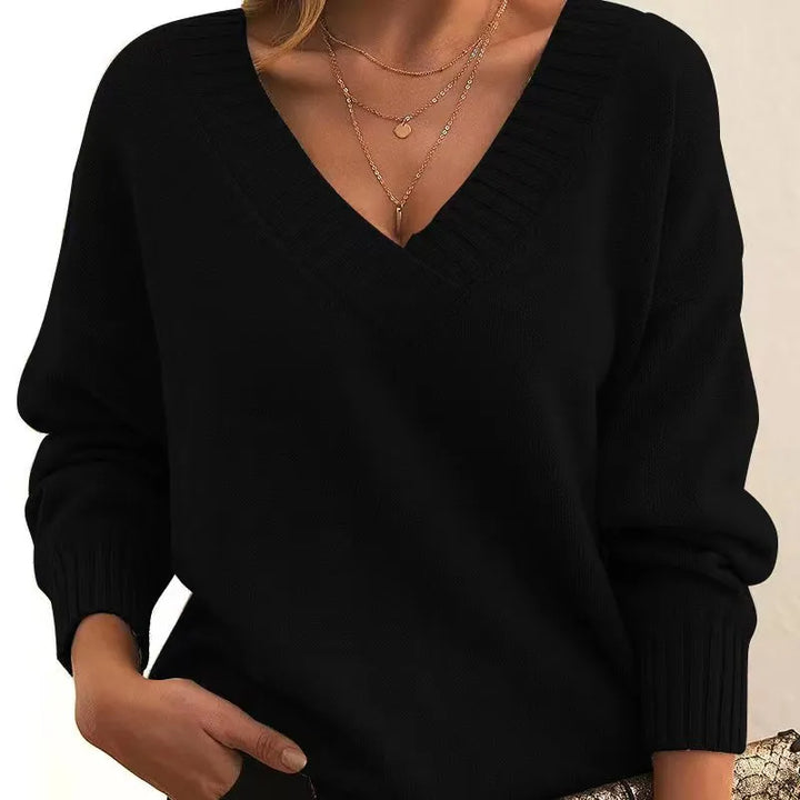 Mia Stylish Soft Sweater — back view