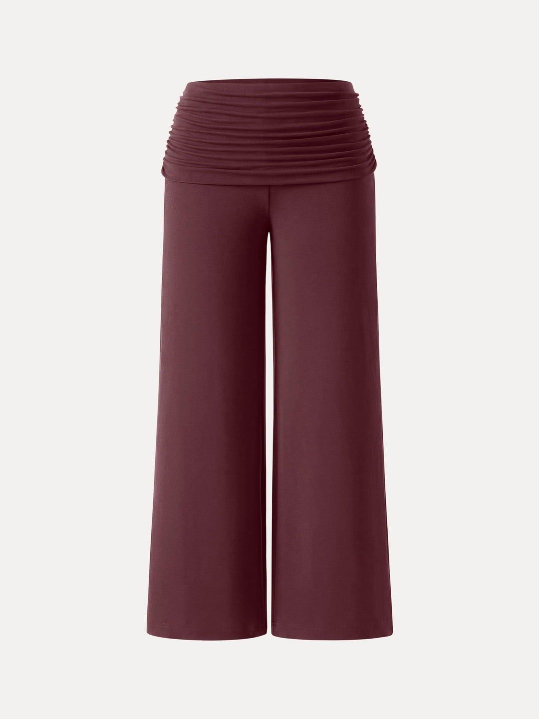 Non-Itchy Wool Blend Drapey Wide Leg Pull-on Pants with Pockets