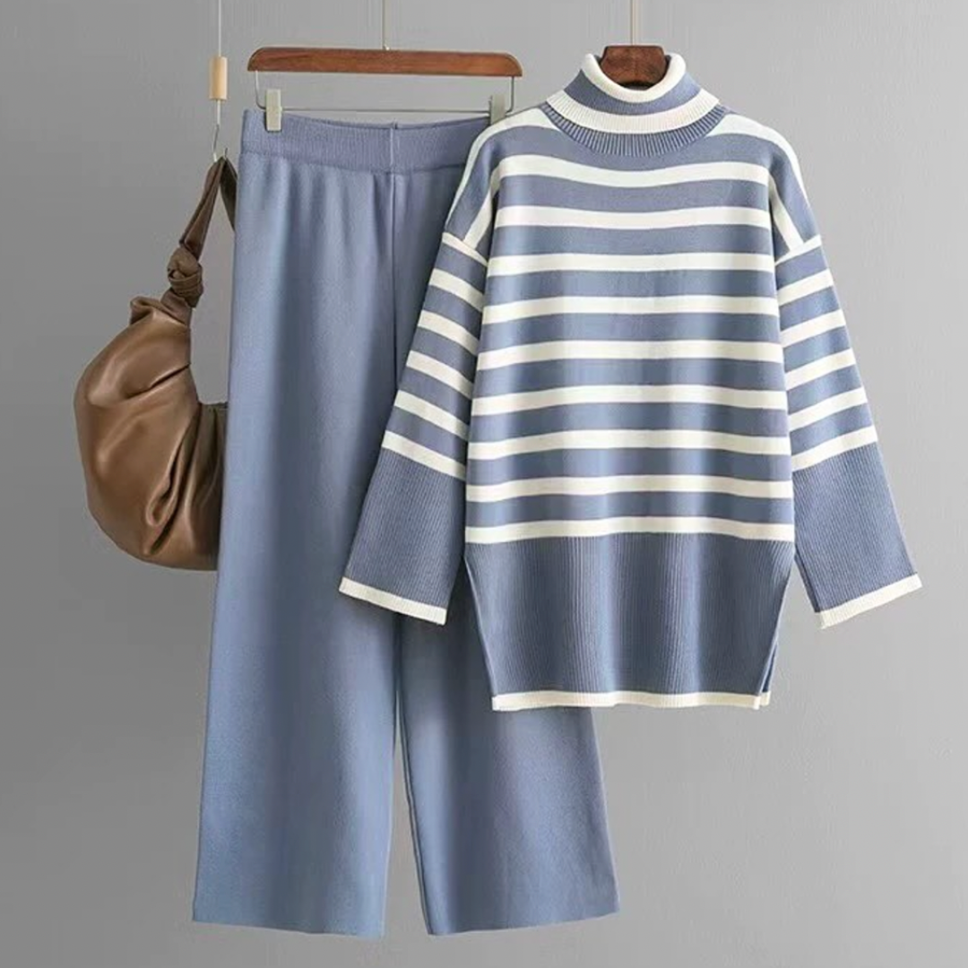 Avery Stylish Turtleneck 2 Piece Set — back view