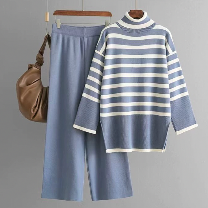Avery Stylish Turtleneck 2 Piece Set — back view