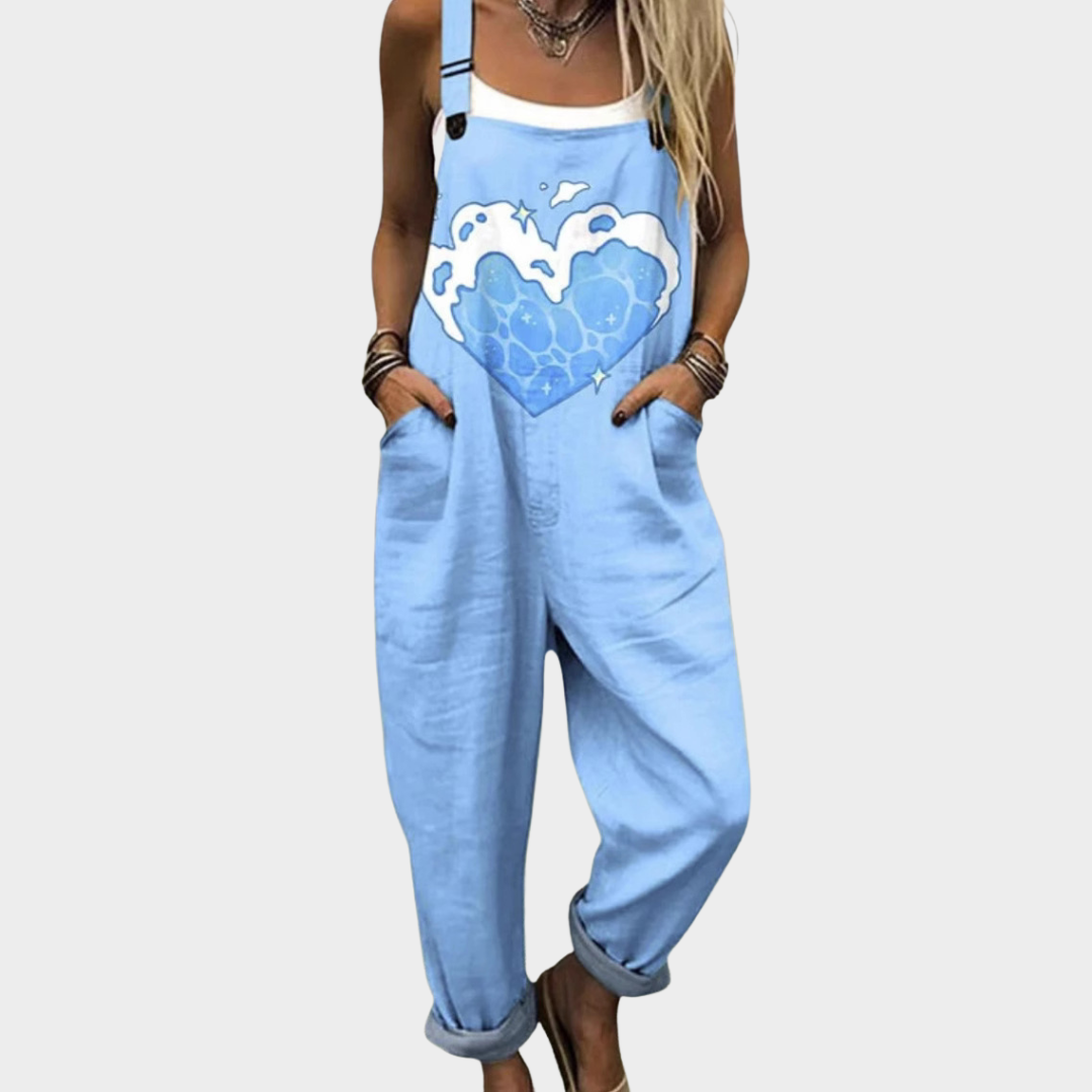 Relaxed Dungaree Jumpsuit — front view