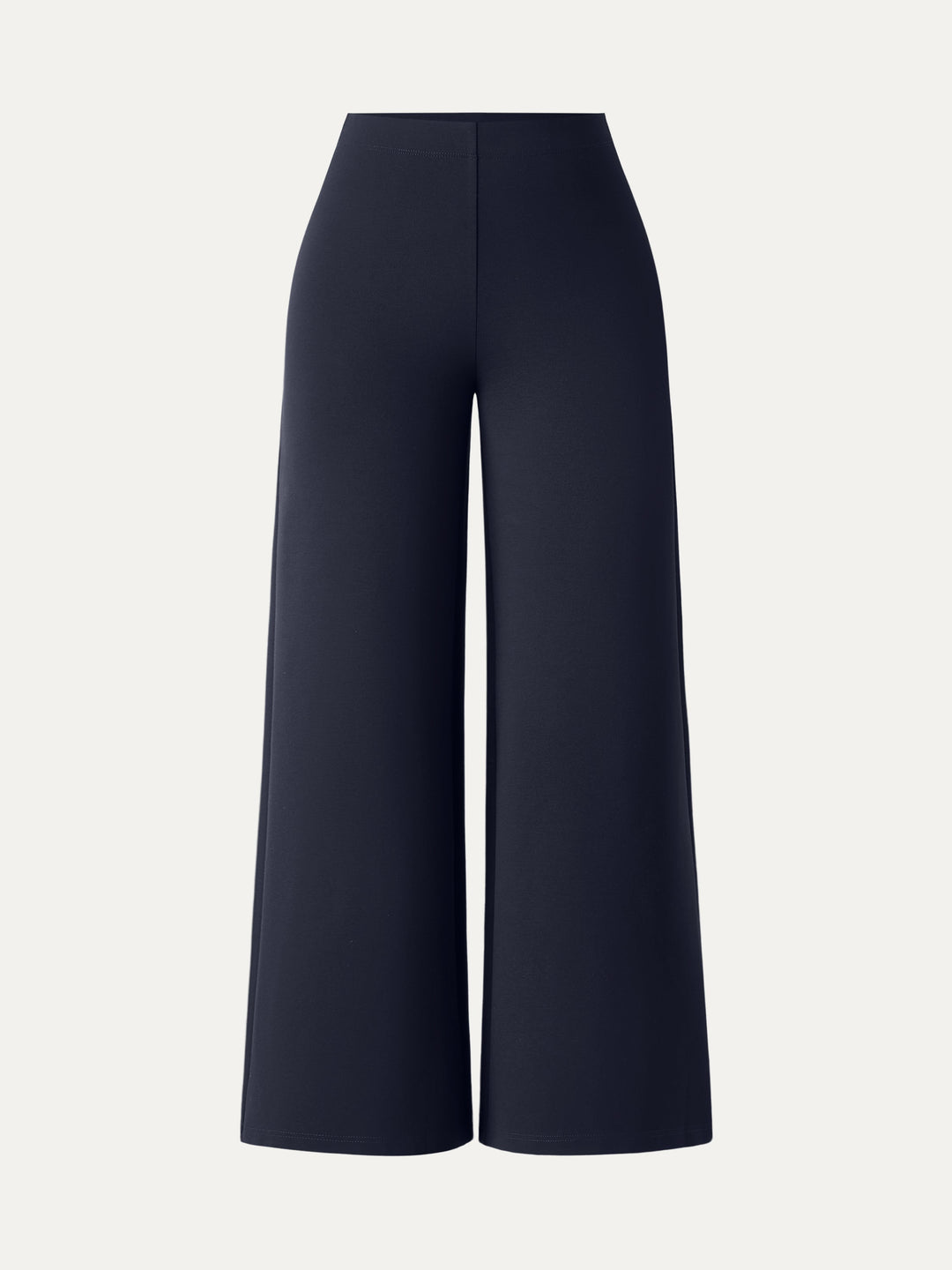 Ponte High-Rise Wide-Leg Pants with Pockets