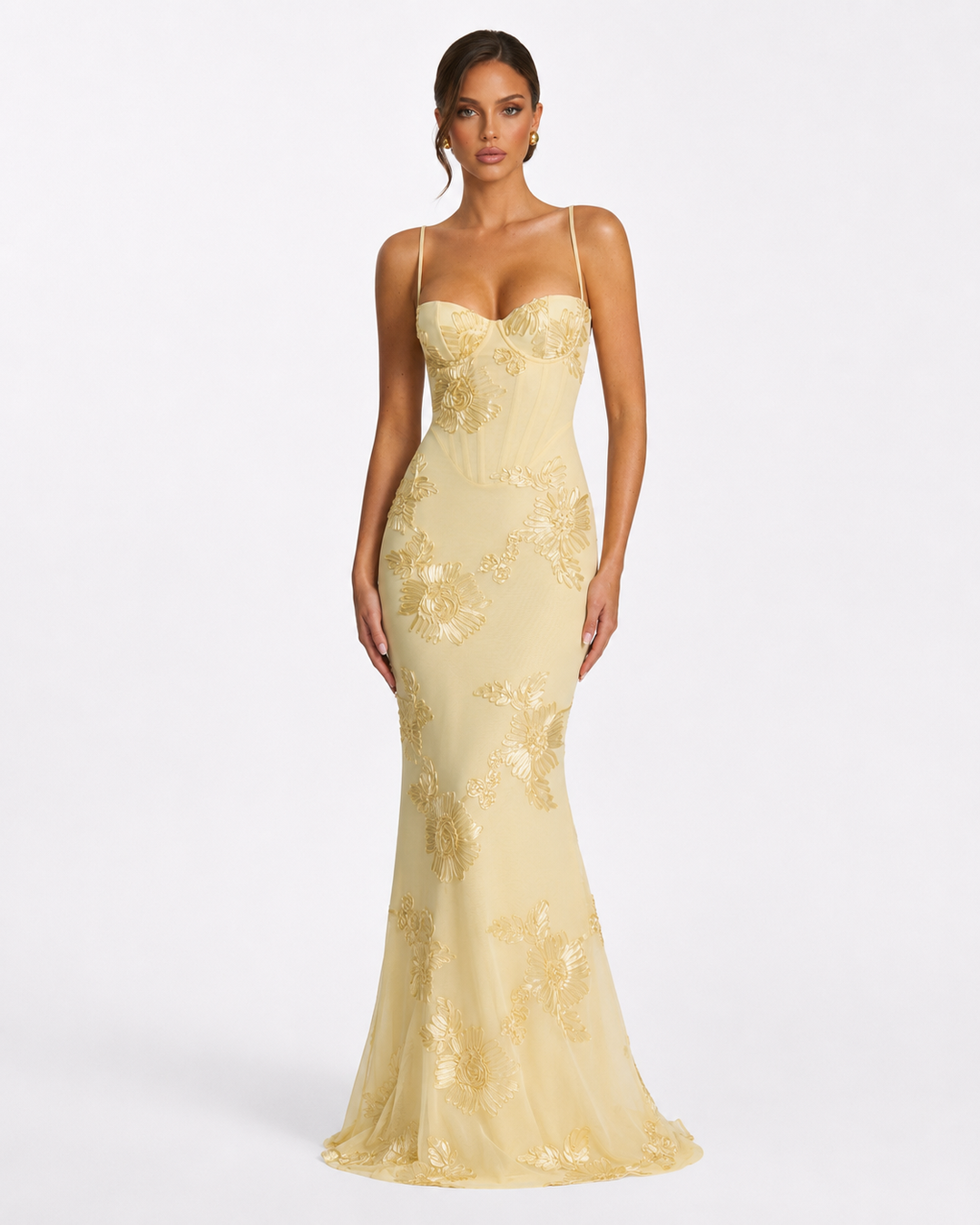 Rosalie Corset Gown — women's dress, front view