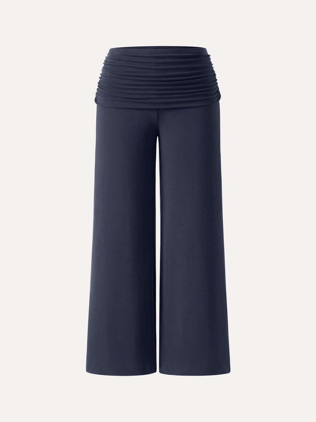 Non-Itchy Wool Blend Drapey Wide Leg Pull-on Pants with Pockets