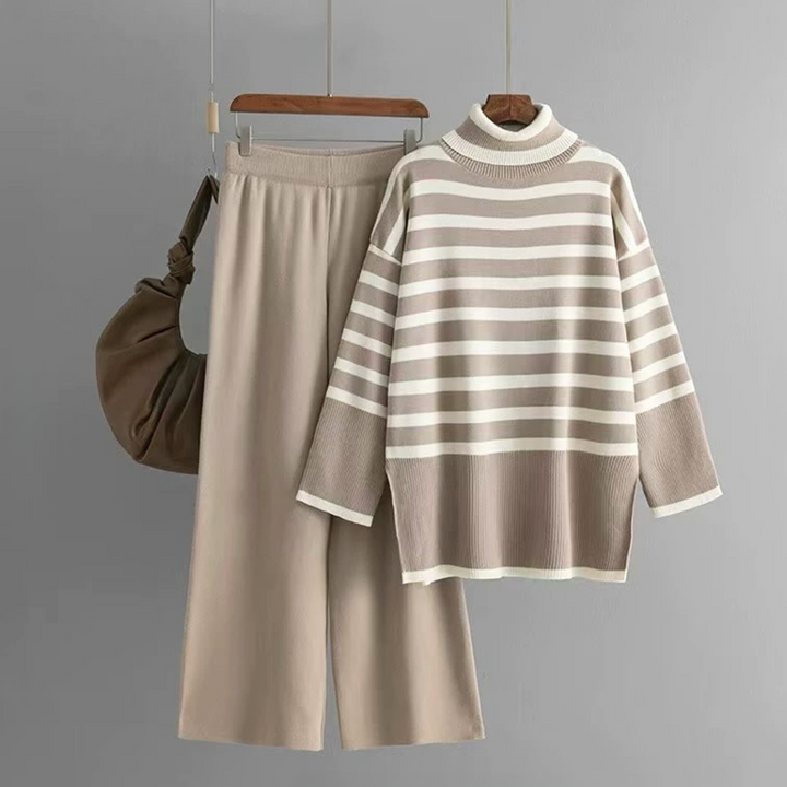 Avery Stylish Turtleneck 2 Piece Set — front view
