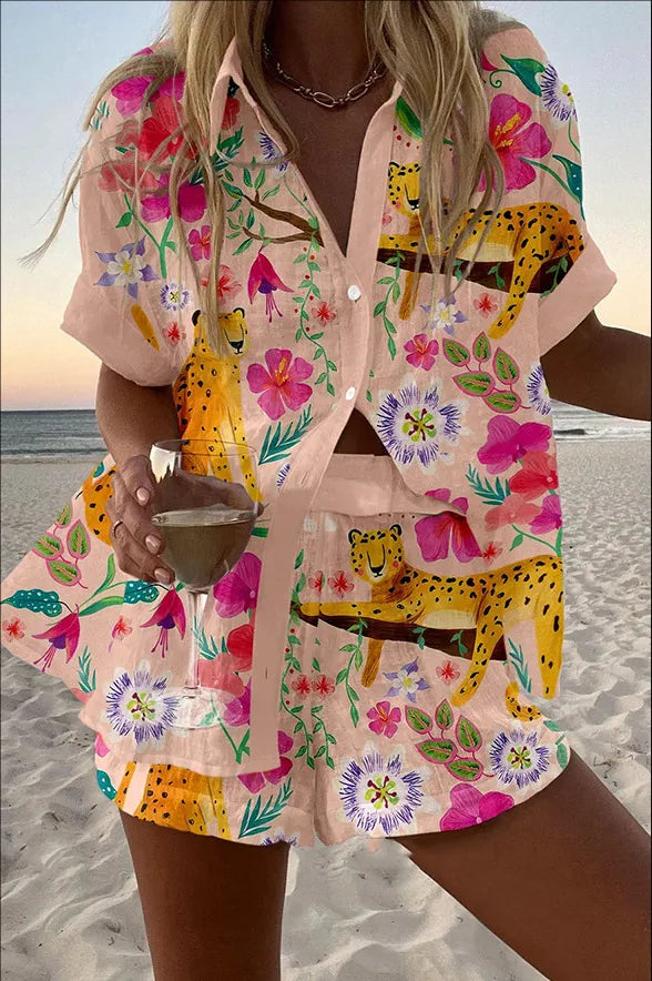 Rosella Summer Shorts Set — front view