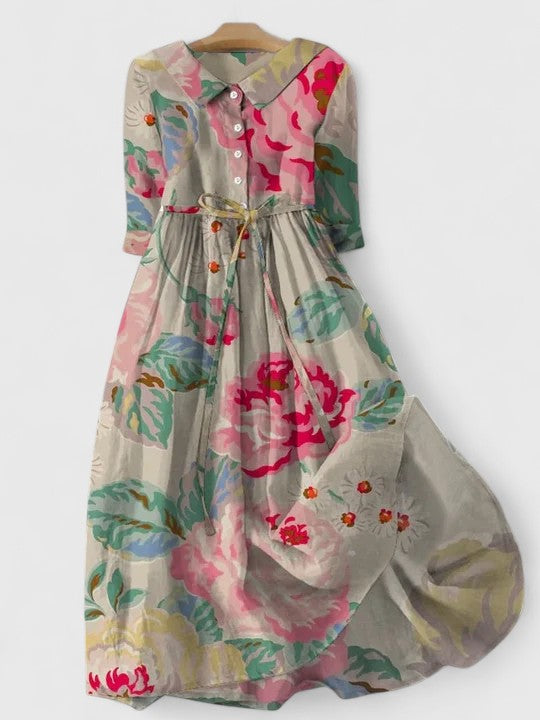 Myzareah Spring Elegant Dress — front view