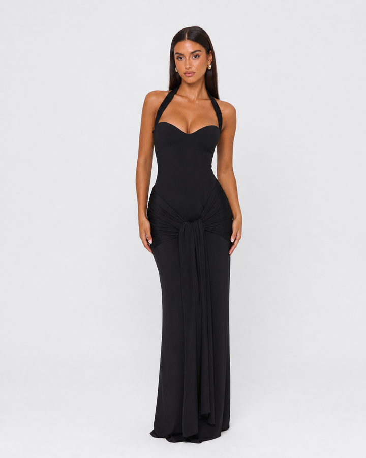 Midnight Hour Maxi Dress - women's maxi dress, front view