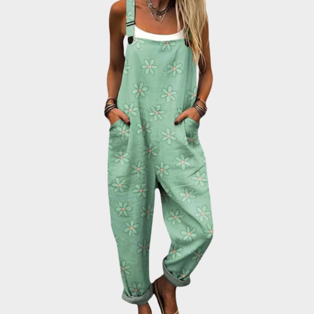 Relaxed Dungaree Jumpsuit — front view