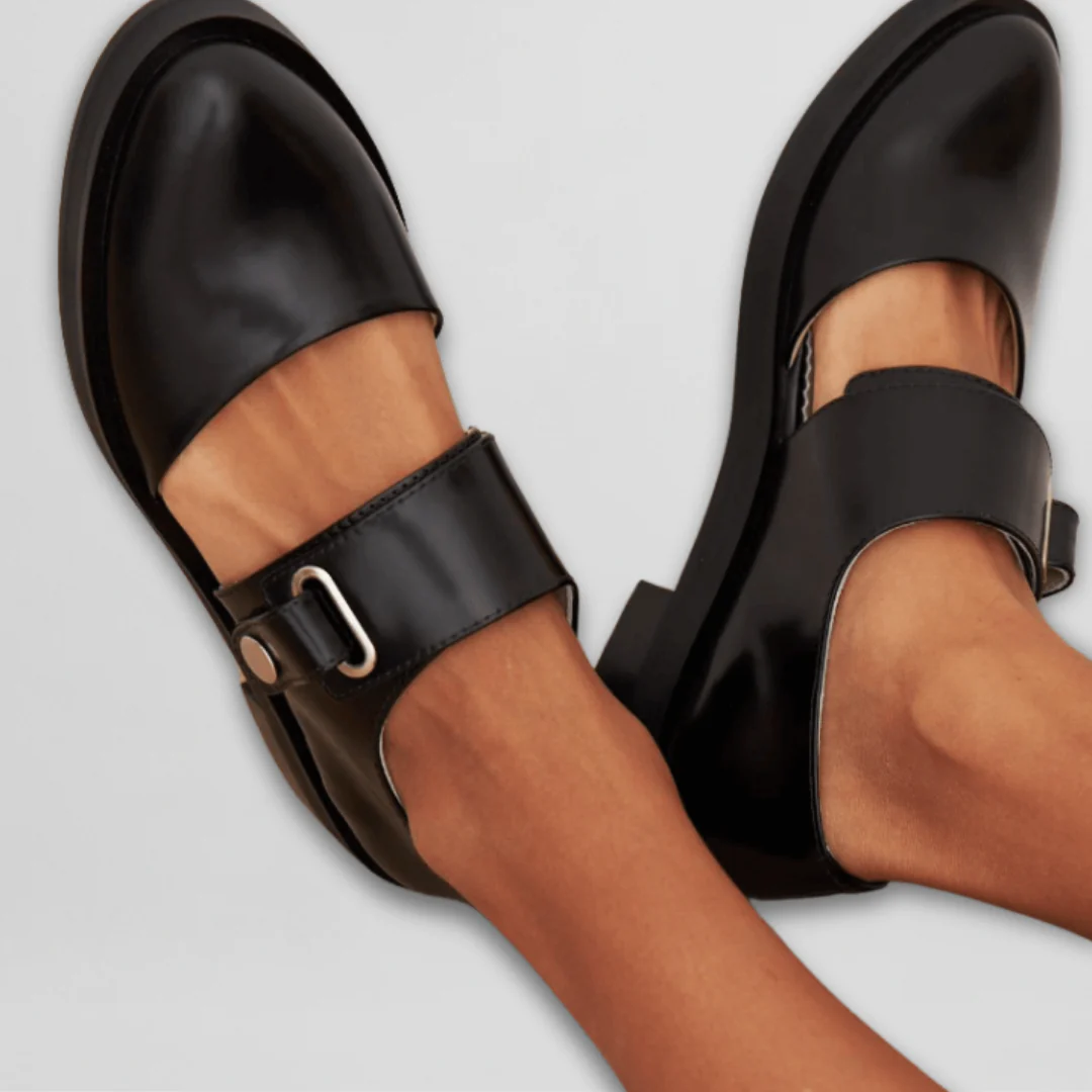 Angelina Leather Mary Jane with Buckle — back view