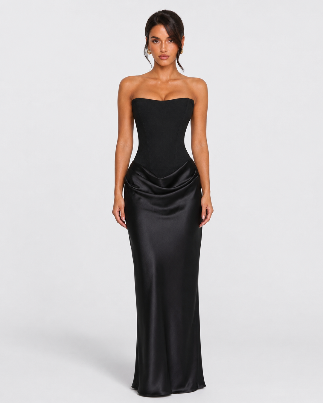 After Midnight Corset Gown - women's gown, bodice detail