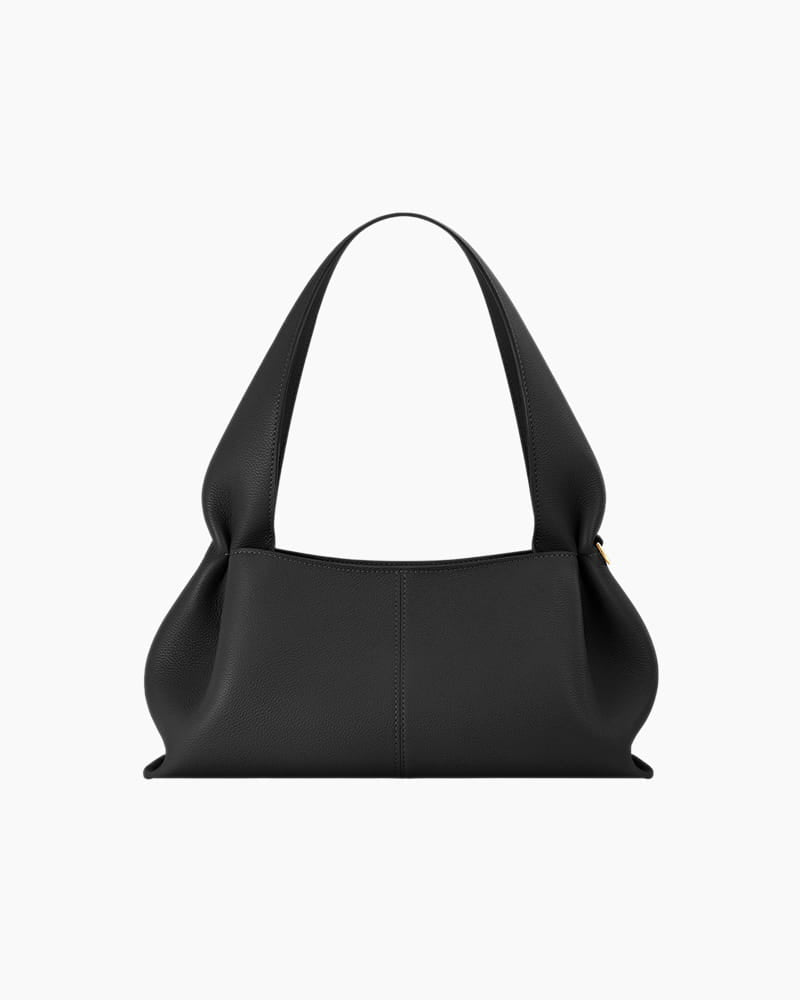 Modern Structured Calf Leather Hobo Bag