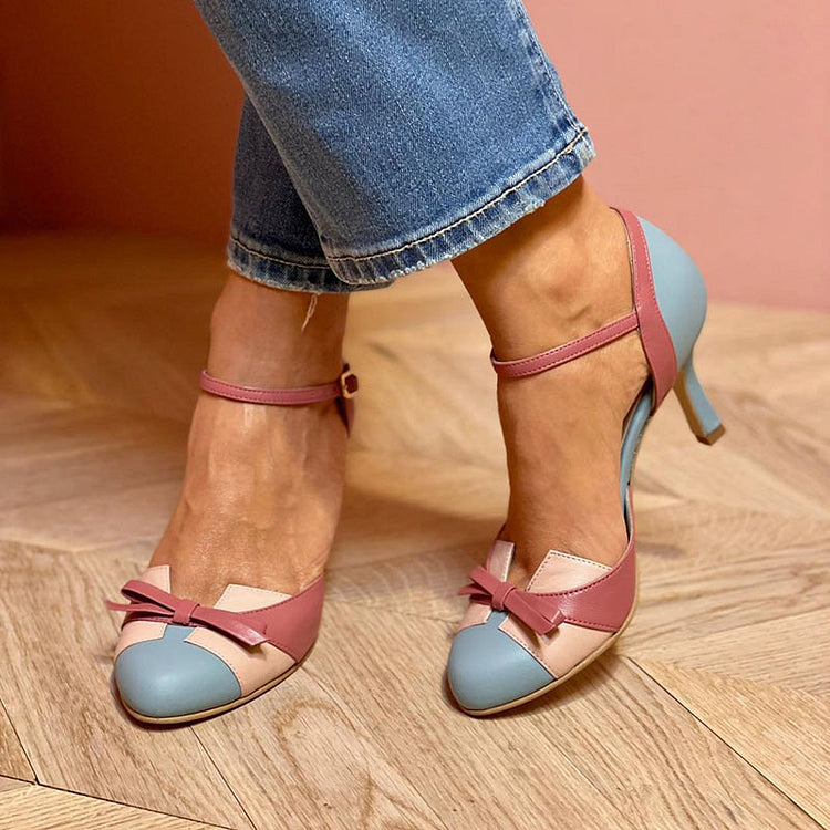Fascia Heel With Bow Detail — side view