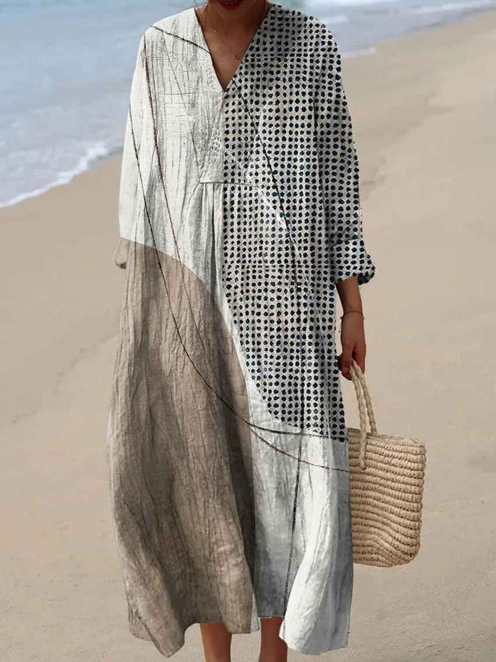 Allison Boho Maxi Dress — back view