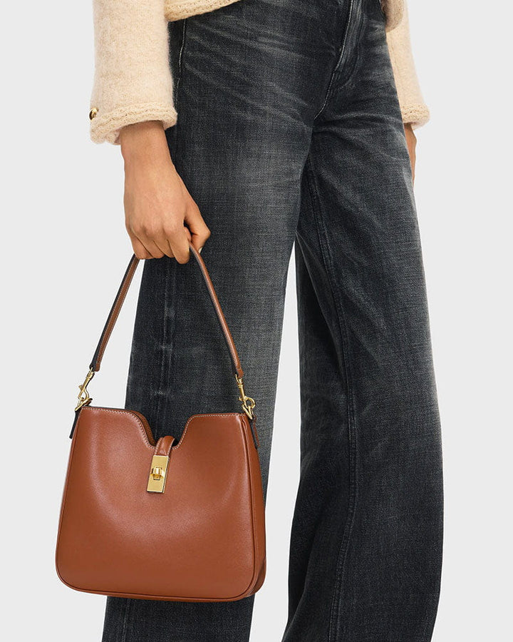 Women's Daily Commute Soft Leather Hobo Shoulder Bag