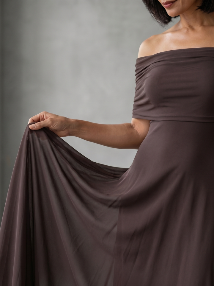 June Midi Dress — back view