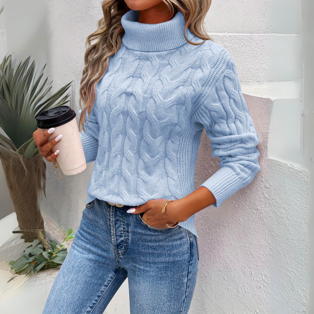 Lily Comfortable Turtleneck — front view