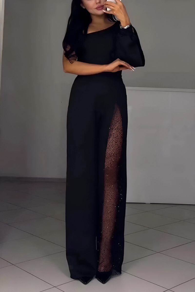 Women's wide-leg modern jumpsuit – side view