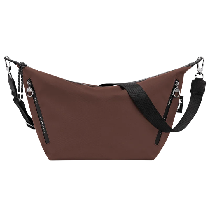Longchamp Le Pliage Energy Medium Crossbody Tote Dark Purple Blue canvas shoulder bag