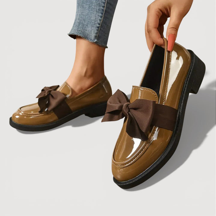 Maeryl Bow Detail Loafers — side view