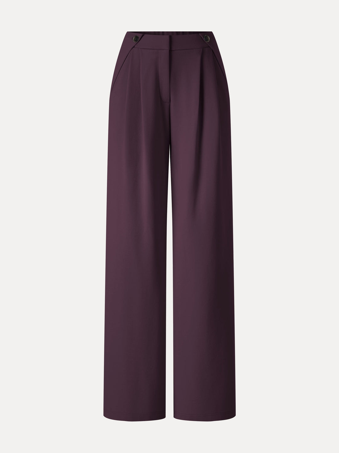 Ponte High-Rise Wide-Leg Gusset Pants with Pockets