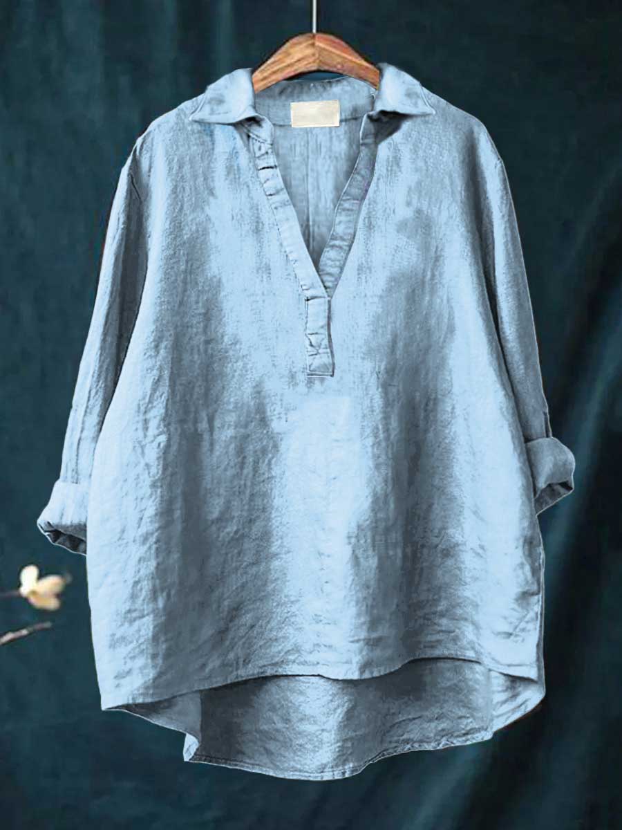 Andrea Colourful Summer Blouse — side view