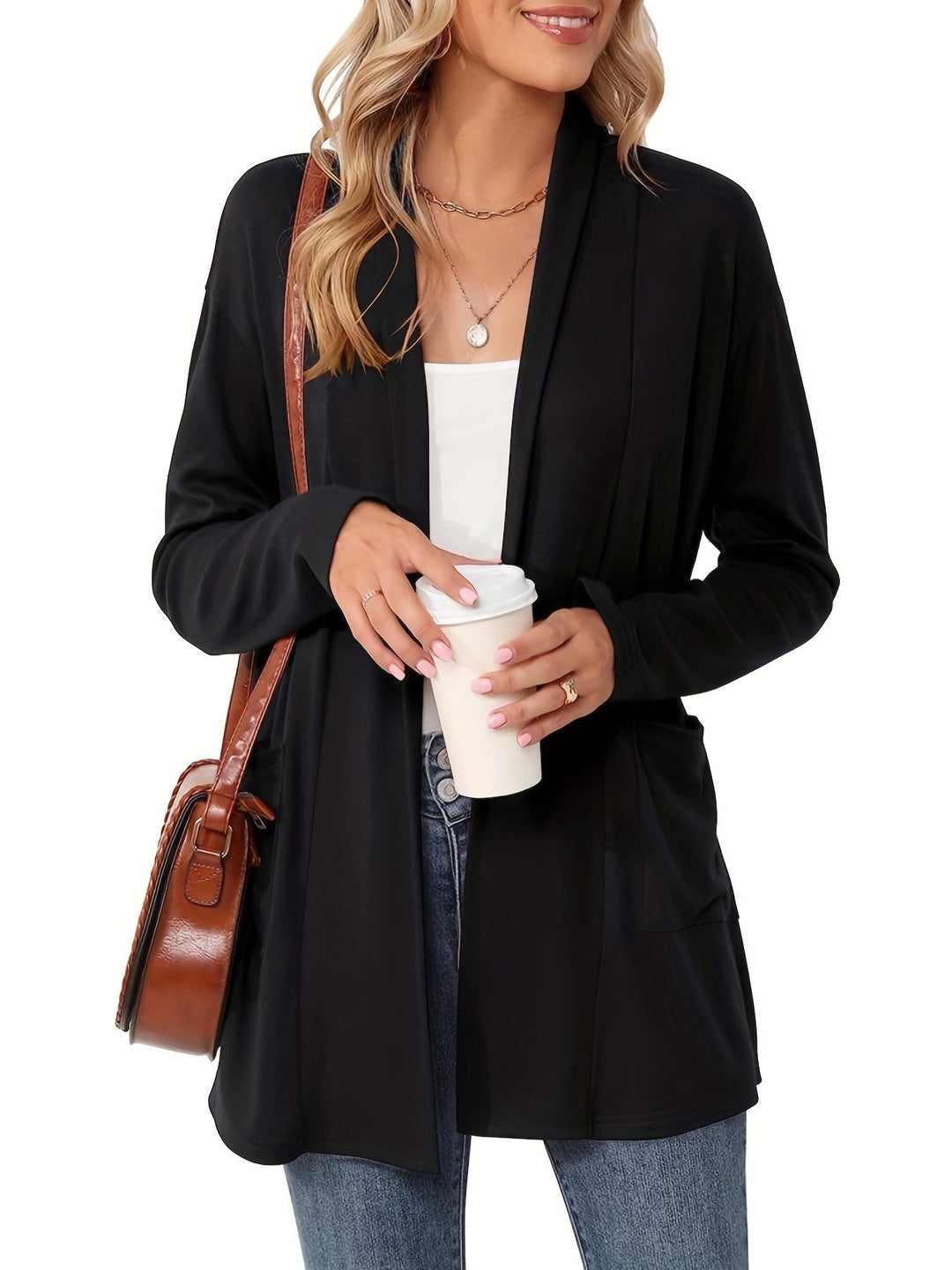 Charlotte Modern Classic Cardigan — close-up view