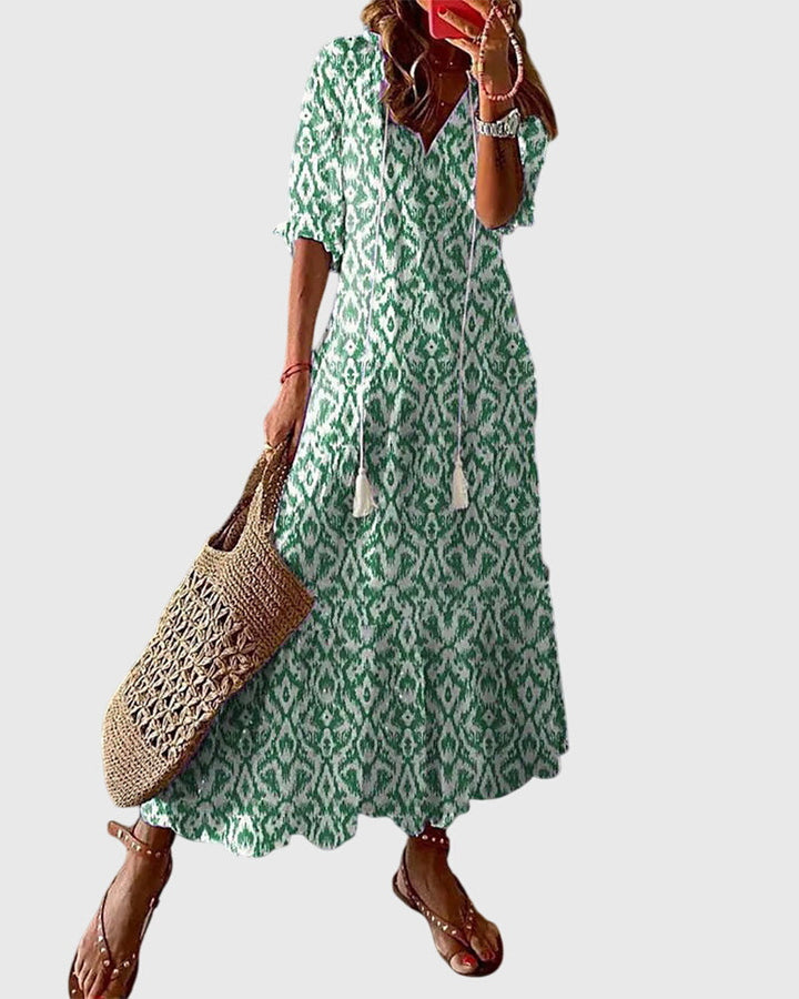 Amalia Boho Vintage Dress — alternate view