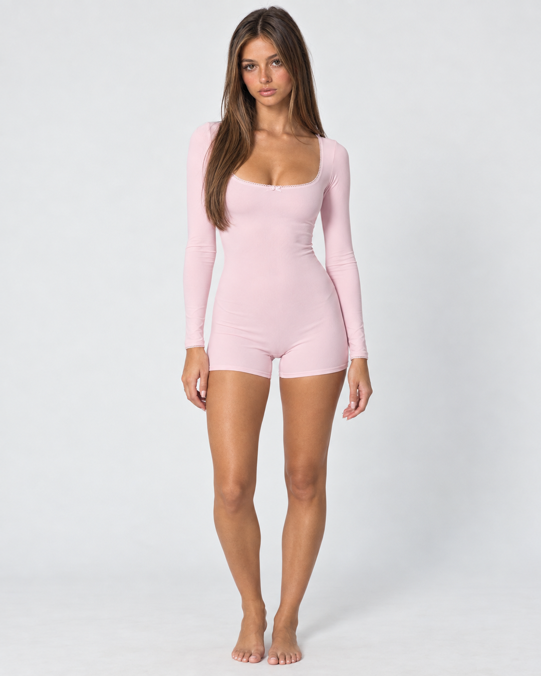 Soft Girl Long Sleeve Romper