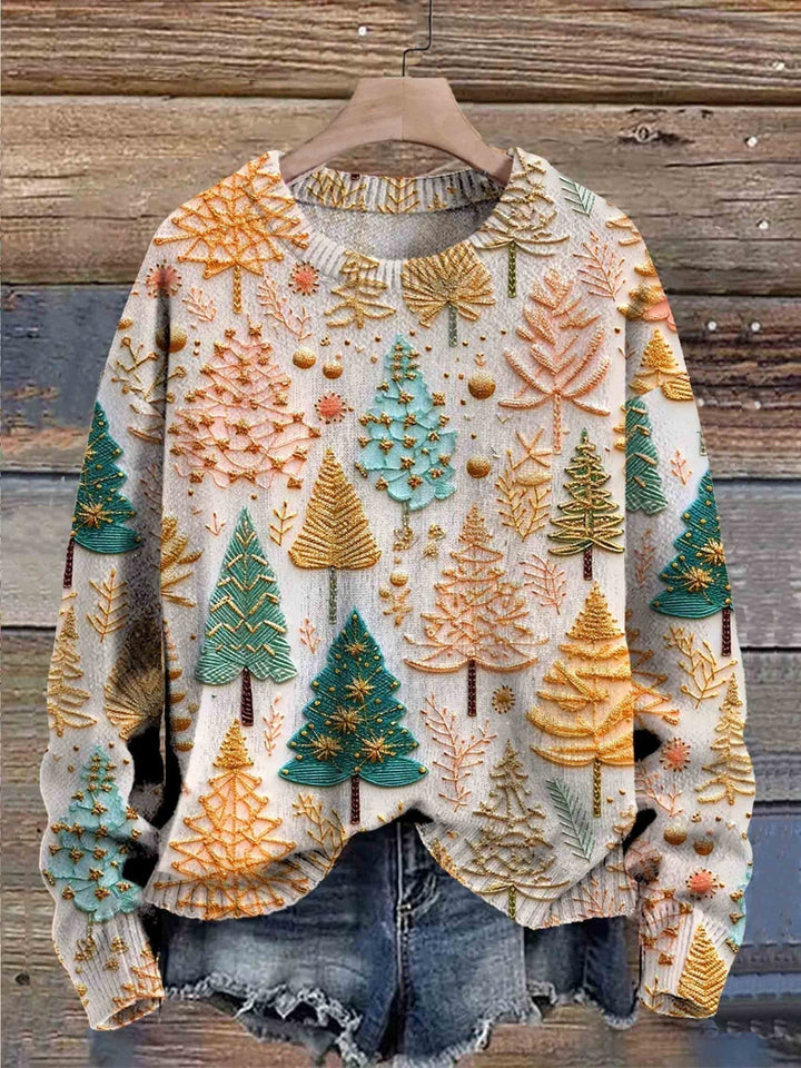 Grace- Comfortable Holiday Sweater Sweater — back view