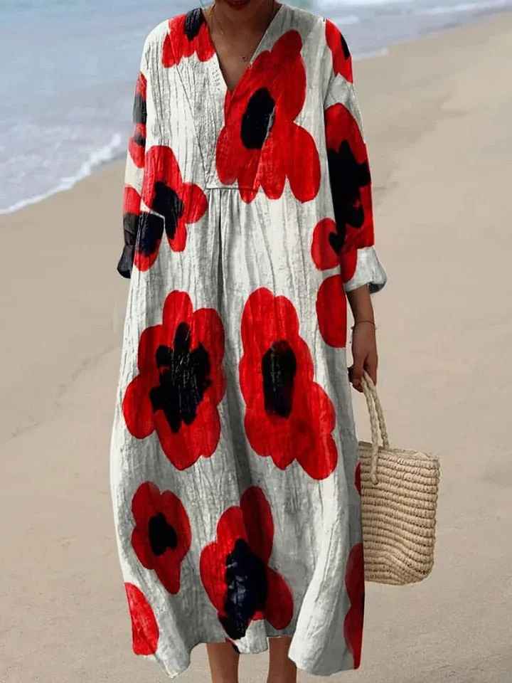 Ashley Vintage Maxi Dress — close-up view