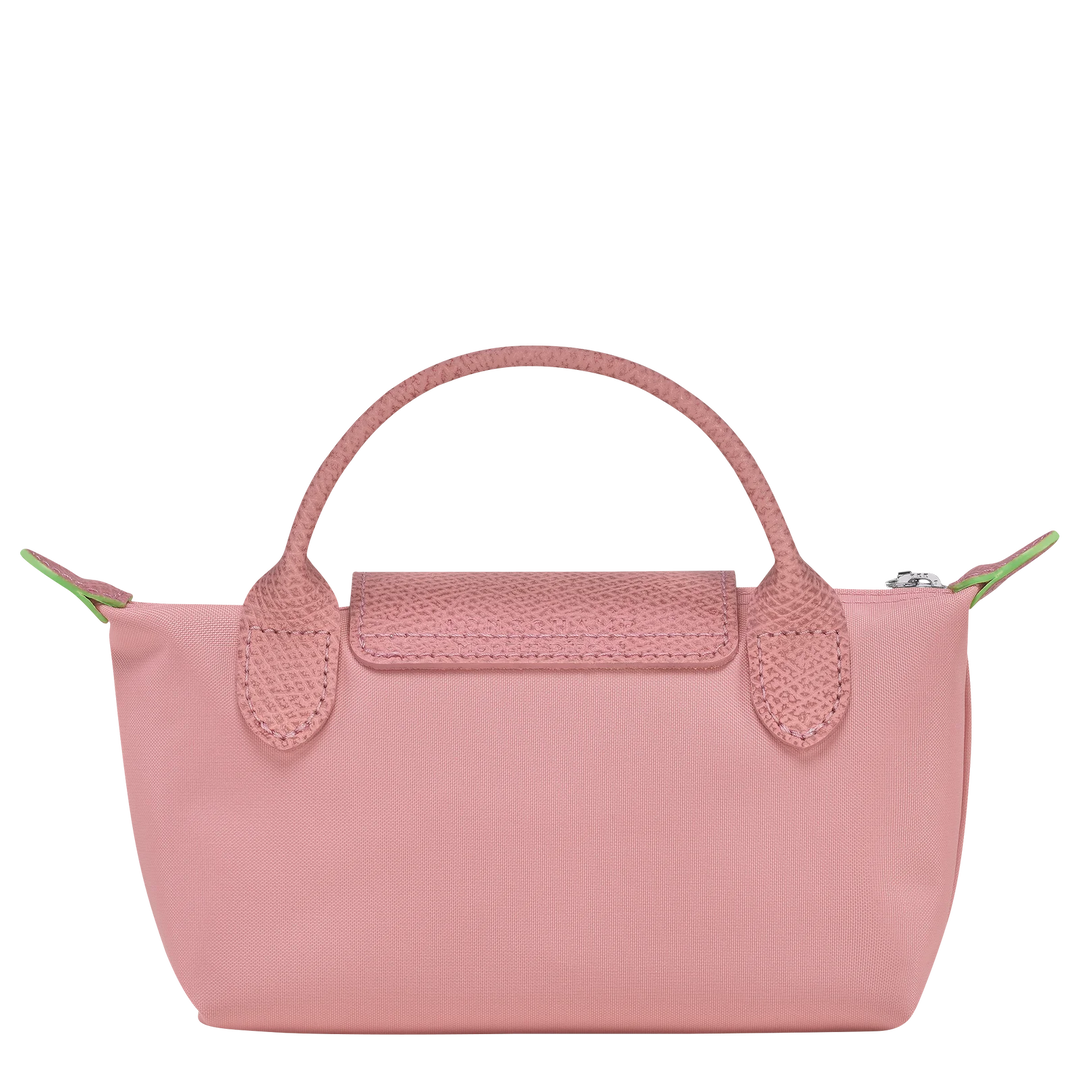 Longchamp Le Pliage Green XS Handbag Pink Petal Back View