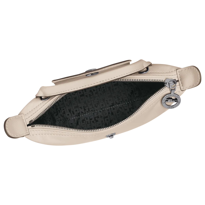 Longchamp Mini Leather Bag White — interior view